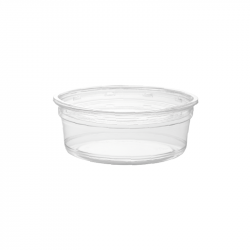 Pot rond transparent en PET