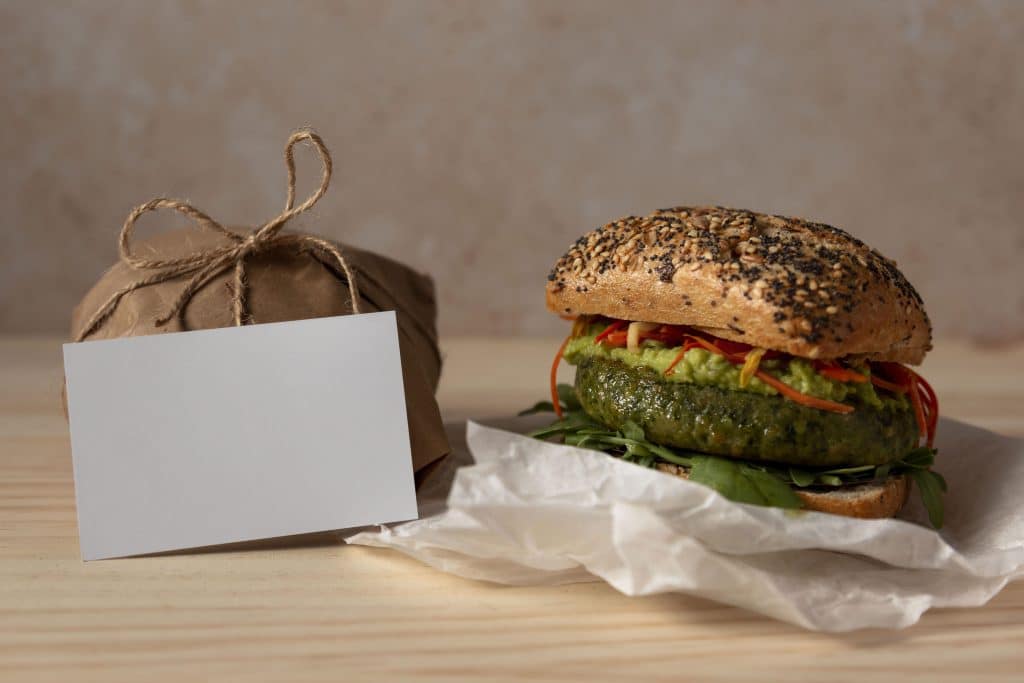burger face emballage livraison
